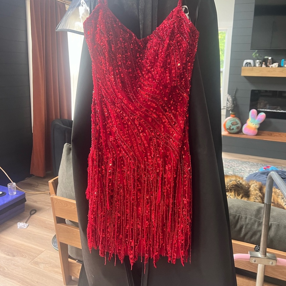 Amarra 94286 in red homecoming dress